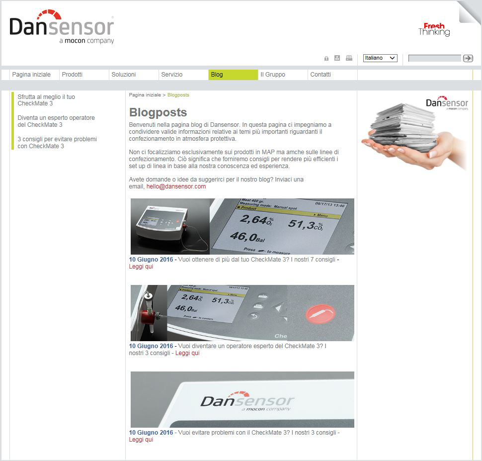 Blogposts Dansensor